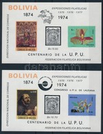 ** 1974 100 éves Az UPU; Bélyegkiállítás 2 Klf Blokk Mi 45-46 - Altri & Non Classificati