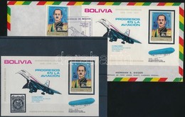 ** 1975 A Bolíviai Elnök, Zeppelin Mi 886 + Blokk 58 + FDC - Other & Unclassified