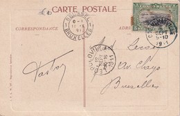CONGO BELGE 1911 CARTE POSTALE - Cartas & Documentos