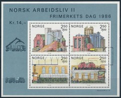 ** 1986 Bélyegnap: A Norvég Szakmai élet Blokk,
Stamp Day
Mi 6 - Other & Unclassified
