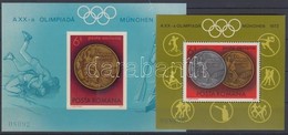 ** 1972 Nyári Olimpia, München Blokk Sor Mi 100-101 - Sonstige & Ohne Zuordnung