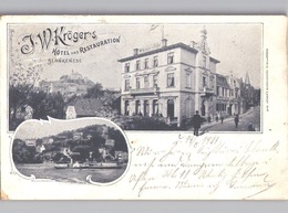 Hamburg Blankenese J.W. Kröger`s Hotel Und Restauration Litho AK 1904 - Blankenese