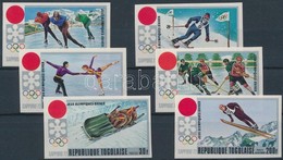 ** 1971 Téli Olimpia: Szapporo Vágott Sor Mi 888-893 B - Autres & Non Classés