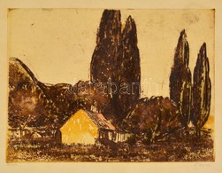 Bencze László (1907-1992): Kisőrs. Színezett Rézkarc, Papír, Jelzett, 29×38 Cm - Otros & Sin Clasificación