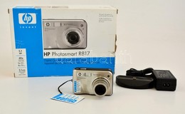 HP Photosmart R817 Digitális Fényképezőgép, új állapotban, Tartozékokkal, Eredeti Dobozában, Angol Szabványú Tápcsatlako - Macchine Fotografiche