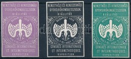 1913 Nemzetközi és Rendszerközi Gyorsíró Kongresszus 3 Db Klf Levélzáró - Unclassified