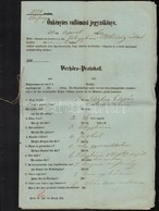 1860 Félegyháza,  Obsitos Katona önkéntes Vallomási Jegyzőkönyve - Non Classificati