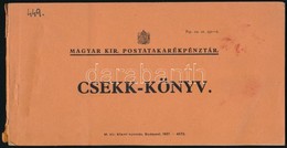 1939 Fehér M. Miksa Budapest Kitöltetlen M.Kir. Postatakarékpénztári Csekk-könyve. 60-as Tömb 8 Db Használttal, 18,5x9,5 - Unclassified