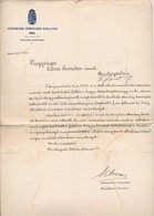 1896 Bp., Az Ezredéves Országos Kiállítás Fejléces Levélpapírjára írt Levél, Schmidt József Miniszteri Tanácsos Aláírásá - Ohne Zuordnung