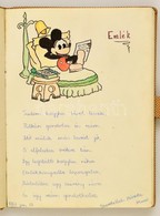 1961 Régi Emlékkönyv, Színes Rajzokkal, Litho Matricával - Ohne Zuordnung