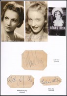 Bulla Elma (1913-1980), Mednyánszky Ági (1927-2015) és Békés Rita (1925-1978) Színésznők Aláírásai és Modern Fotóik, Pap - Altri & Non Classificati
