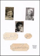 Gozdon Zsuzsa (1929-2015), Fónay Márta (1914-1994), és Horváth Teri (1929-2009) Színésznők Aláírásai és Modern Fotóik, P - Altri & Non Classificati