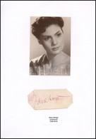 Bara Margit (1928-2016) Színésznő Aláírása és Egy Modern Fotója, Papírlapon - Altri & Non Classificati
