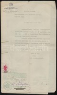 1938 Nagytapolcsány, Izraelita Anyakönyvvezető Rabbi által Kiállított, Anyakönyvi Kivonatott Helyettesítő Bizonyítvány - Altri & Non Classificati