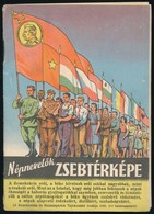 1949 Népnevelők Zsebtérképe, Belül Sztálin és Rákosi Képével, 31p + Kihajható Térkép - Altri & Non Classificati