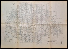 Cca 1910 Magyarország 25.000, 75.000-es és 200.000-es Térképeinek áttekintőlapja, Bp. M. Kir. Honvéd Térképészeti Intéze - Other & Unclassified