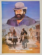 1985 Aranyeső Yuccában, Főszerepben: Bud Spencer, Kétoldalas Filmplakát, Hajtott, 67×49 Cm - Sonstige & Ohne Zuordnung