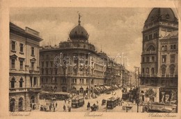 ** 2 Db Régi Magyar Városképes Lap: Sopron (Petőfi Tér Automobillal), Budapest (Rákóczi út Villamossal) / 2 Pre-1945 Hun - Unclassified