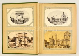 48 Db Db RÉGI Római Képeslap, Nagy Alakú Régi Képeslapalbumban / 48 Pre-1945 Italian Postcards From Rome, In A Big Sized - Non Classés