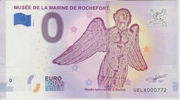 Billet Touristique 0 Euro Souvenir France 17 Musée De La Marine De Rochefort 2018-2 N°UELA000772 - Essais Privés / Non-officiels