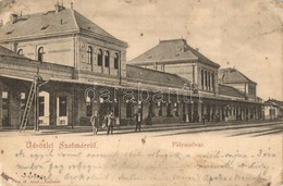 T3 1903 Szatmárnémeti, Szatmár, Satu Mare; Pályaudvar, Vasútállomás / Railway Station (szakadás / Tear) - Ohne Zuordnung