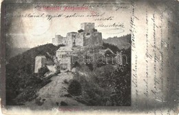 T3 1902 Csábrágvarbók, Cabradsky Vrbovok (Korpona); Csábrág Vára. Joerges 38. Sz. / Castle (kopott Sarkak / Worn Corners - Unclassified