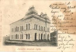 * T3/T4 Igló, Spisská Nová Ves; Izraelita Templom, Zsinagóga, Kiadja Matz Gusztáv / Synagogue (Rb) - Unclassified