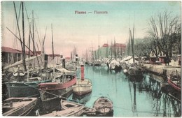 ** T2/T3 Fiume, Fiumara Csatorna, Hajók / Fiumara Canal, Ships - Képeslapfüzetből / From Postcard Booklet (EK) - Unclassified