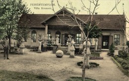 ** T1/T2 Fehértemplom, Ung. Weisskirchen, Bela Crkva; Villa Kremser, ördögudvar / Villa, Courtyard - Ohne Zuordnung