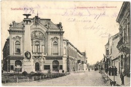 * T2/T3 1907 Szabadka, Subotica; Wesselényi Utca, Nemzeti Kaszinó, Délvidéki Általános Takarék Részvénytársaság, 1849-es - Non Classificati