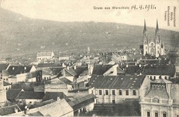 T2/T3 1911 Versec, Werschetz, Vrsac; Hungária Szálloda és Vigadó / Hotel And Redoute  (EK) - Ohne Zuordnung