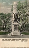 ** T2/T3 Boston, Massachusetts; Crispus Attucks Mounment, Commemorating The Boston Massacre Of 1770 (EK) - Ohne Zuordnung