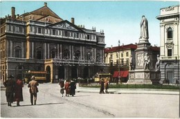 ** T2 Milano, Milan; Piazza Della Scala Con La Facciata Del Teatro / Square, Theater, Trams - Non Classificati