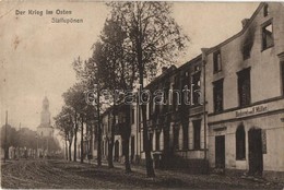 ** T3 Nesterov, Stallupönen; Der Krieg Im Osten, F. Müller's Bakery, Church (EK) - Ohne Zuordnung