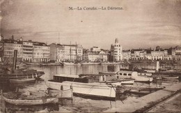 * T3 La Coruna La Dársena / Port (small Tear) - Unclassified