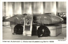 * T1/T2 1939 International Automobil-Ausstellung Berlin, Mercedes-Benz-Rekordwagen, Foto Der Fahrer Und 3-malige Europam - Ohne Zuordnung