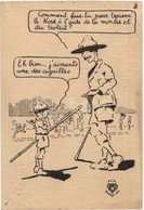 ** T4 French Scout Boy Art Postcard (apró Lyukak / Tiny Holes) - Ohne Zuordnung