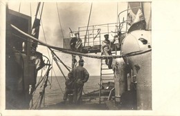 ** T2 1917 Sérült SMS Novara Osztrák-magyar Haditengerészeti Gyorscirkáló Az Otrantói Csata Után, Matrózok / K.u.K Krieg - Non Classificati