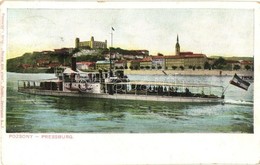 T2 1907 Szamos Monitor Pozsonynál, Dunai Flottilla. 'Bediene Dich Allein / Szolgáld Ki Magad' Kiadása / Donau-Flottille  - Non Classificati