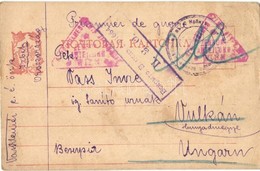 3 Db Első Világháborús Orosz Hadifogoly Levél / 3 WWI Letters From Russian POW (prisoner Of War) Camps - Unclassified