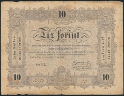 1848. 10Ft 'Kossuth Bankó' T:III,III-
Adamo G111 - Unclassified
