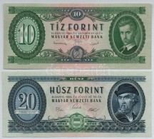1949. 10Ft + 1969. 20Ft T:II-,III Szép Papír - Unclassified