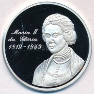 1997. 'Maria II Da Glória - Portugál Köztársaság - ECU' Jelzett Ag Emlékérem, Tanúsítvánnyal (20g/0.999/40mm) T:PP Fo.
1 - Unclassified