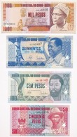 Bissau-Guinea 1990. 50P + 100P + 500P + 1000P T:I 
Guinea Bissau 1990. 50 Pesos + 100 Pesos + 500 Pesos + 1000 Pesos C:U - Unclassified