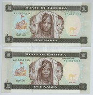 Eritrea 1997. 1N (2x) Sorszámkövetők T:I
Eritrea 1997. 1 Nakfa (2x) Sequential Serials C:UNC - Sin Clasificación