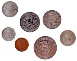 Ausztria 1937. 1gr-5Sch (7xklf) Minipénz Sor T:1-,2
Austria 1937. 1 Groschen - 5 Schilling (7xdiff) Miniature Coins C:AU - Unclassified