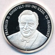 Németország 1992. 'Franklin D. Roosevelt - Az Amerika Egyesült Államok Elnökei' Jelzett Ag Emlékérem, Tanúsítvánnyal (15 - Non Classificati