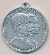 1914. 'Ferenc József - II. Vilmos' Al Medál Füllel, Szalag Nélkül (33mm) T:2 - Non Classificati