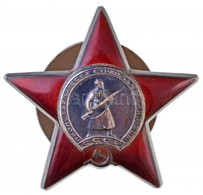 Szovjetunió 1930-1991. 'Vörös Csillag Érdemrend' Zománcozott Ag Kitüntetés Csavaros Hátlappal, Sorszám A Hátoldalán T:2
 - Non Classificati