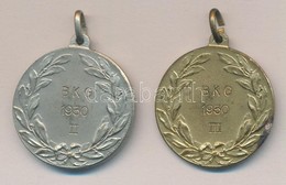 1930. 'BKG 1930 II. és III.' 2xklf Fém Díjérem Füllel (30mm) T:2 - Non Classificati